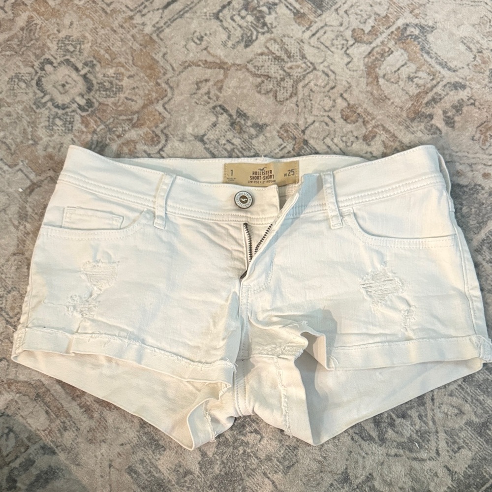 Hollister White Jean Shorts for Women